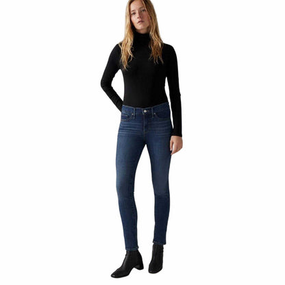 Lapis Blue - Side - Levis Womens-Ladies 311 Shaping Shaping Skinny Jeans