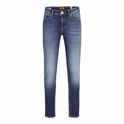 Blue Denim - Front - Jack And Jones Boys Glenn Slim Jeans
