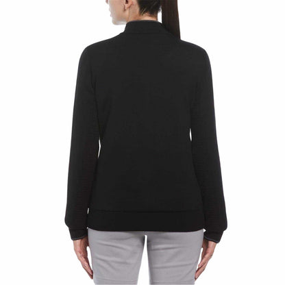 Black Ink - Back - Callaway Womens-Ladies Wool Mock Neck Regular Sweatshirt