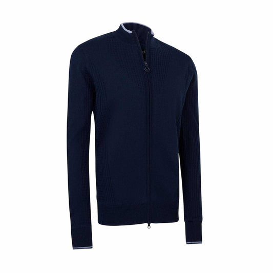 Navy Blue - Front - Callaway Womens-Ladies Wool Mock Neck Regular Sweatshirt
