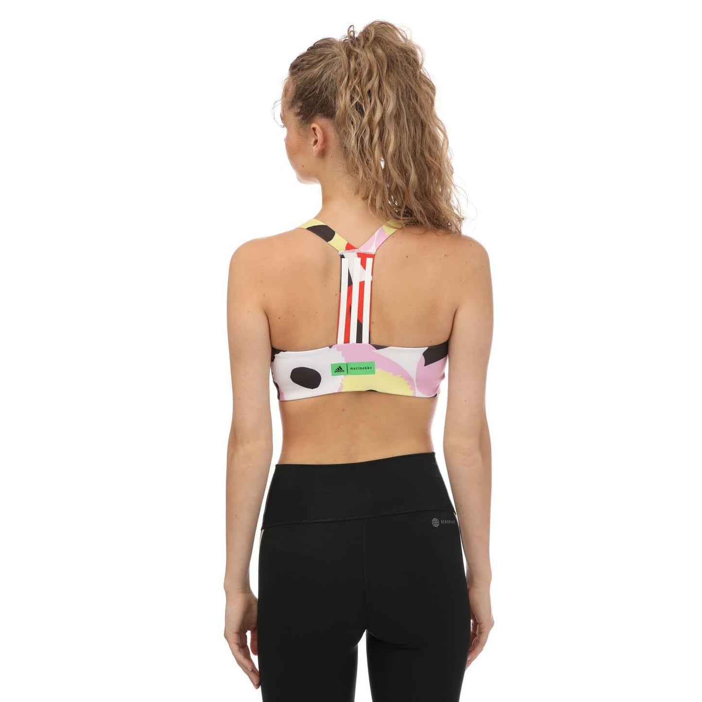 Multicoloured - Back - Adidas Womens-Ladies X Marimekko Better Level Training Bra