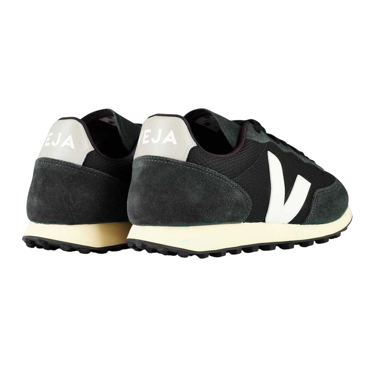 Black-White - Back - Veja Unisex Adult Rio Branco Suede Trainers