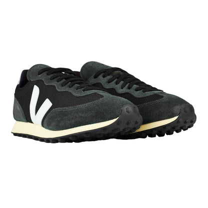 Black-White - Lifestyle - Veja Unisex Adult Rio Branco Suede Trainers