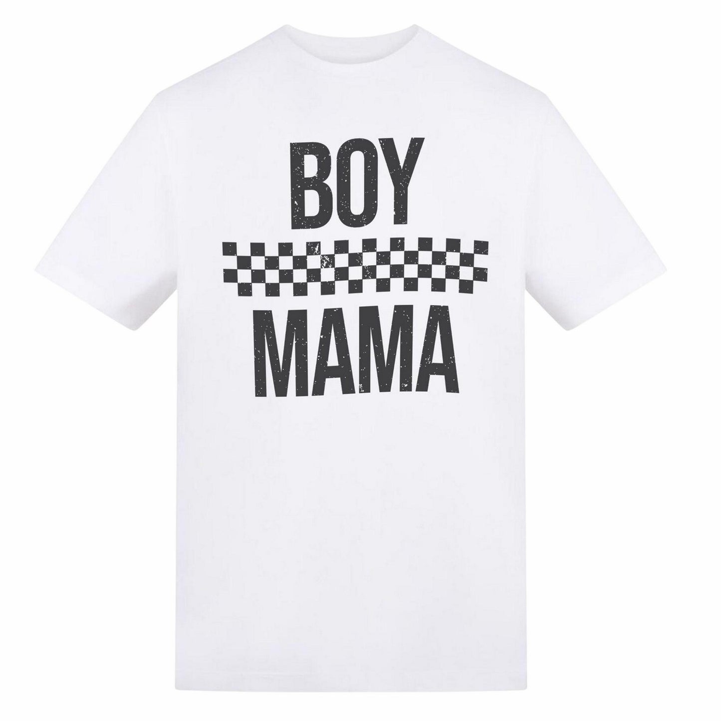 White - Front - AWD Womens-Ladies Checkered Mothers Day T-Shirt
