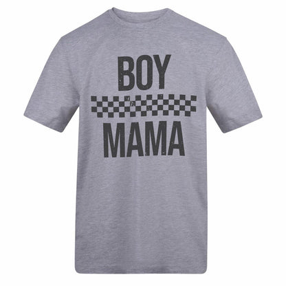 Grey - Front - AWD Womens-Ladies Checkered Mothers Day T-Shirt