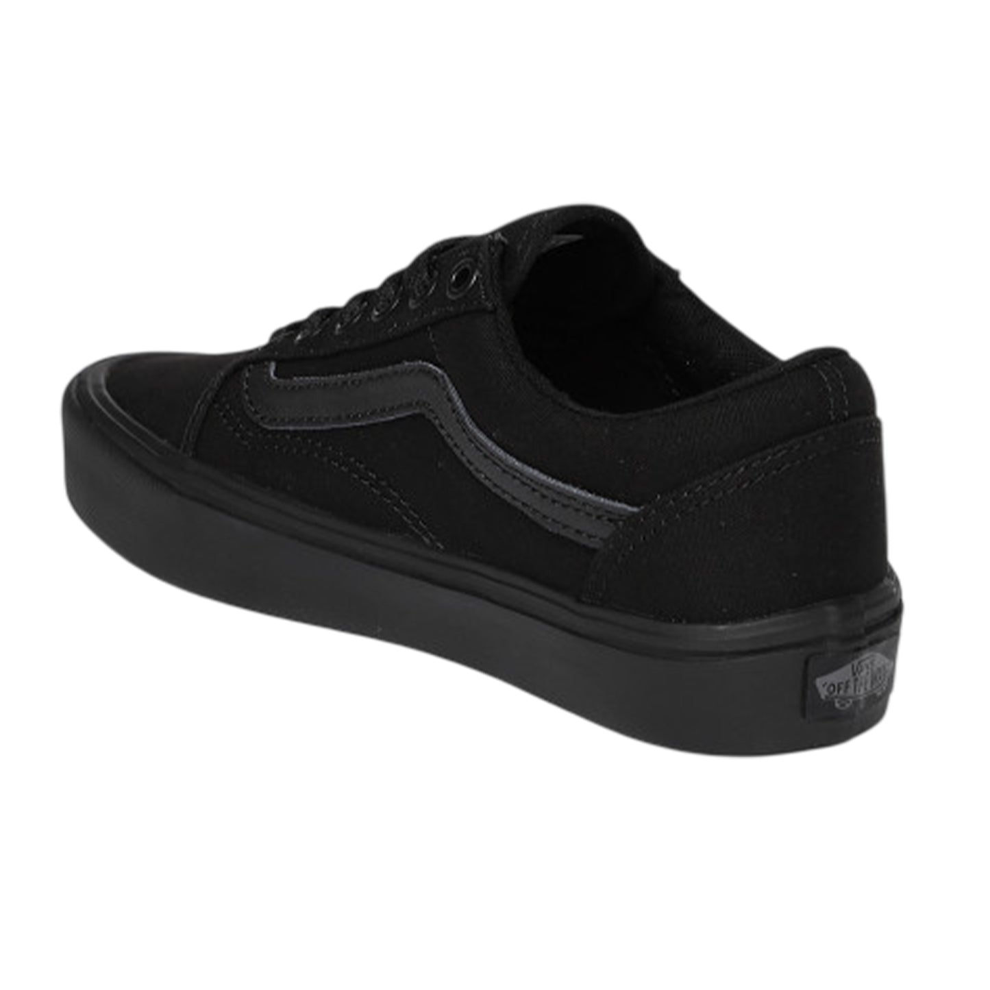 Black - Back - Vans Mens Ryland Side Stripe Canvas Shoes