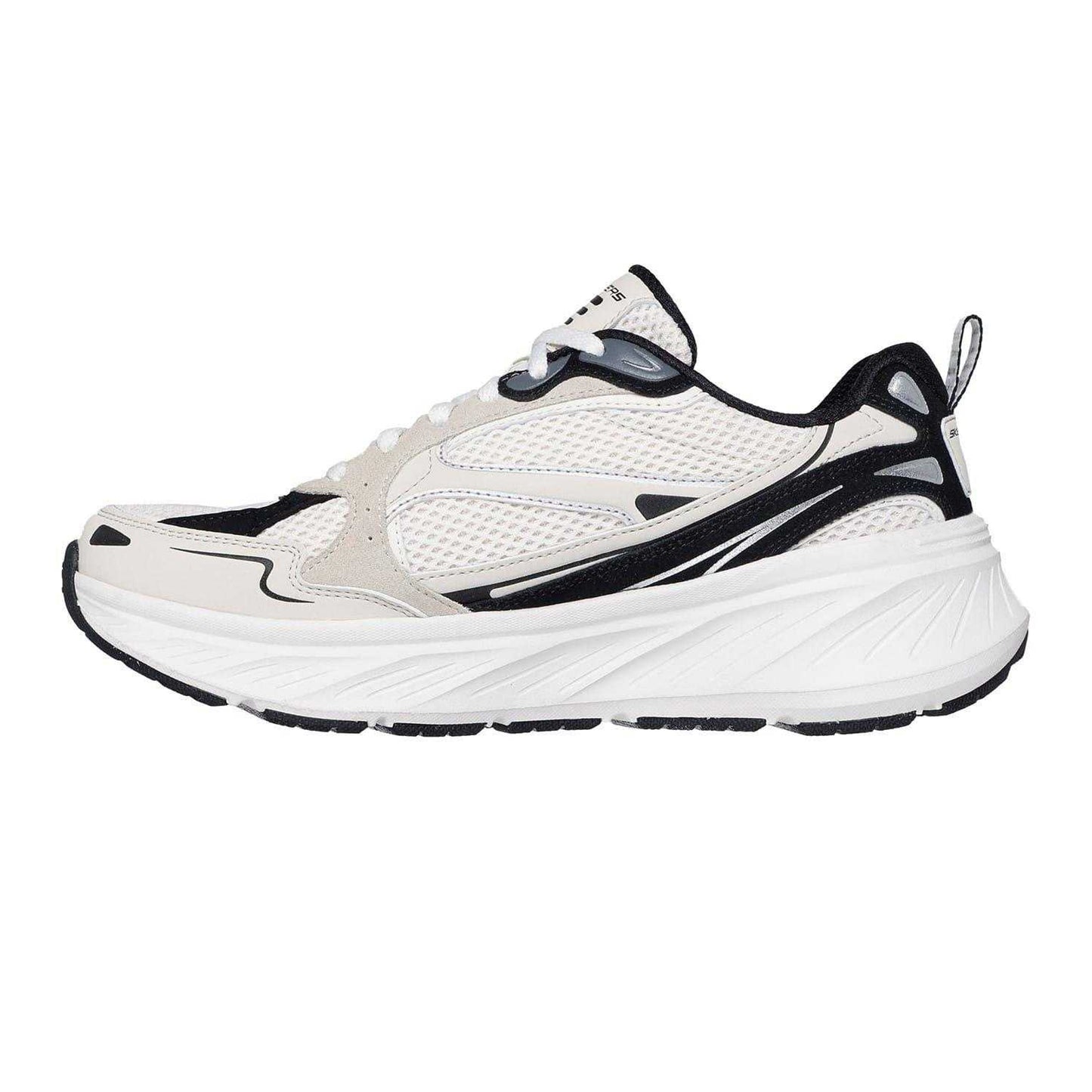 Natural-Black - Back - Skechers Womens-Ladies Edgeride Lace Up Trainers