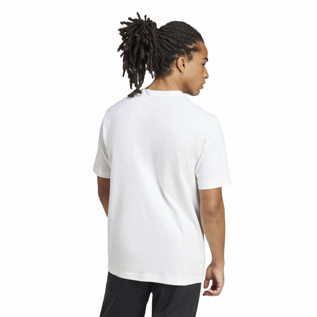 White - Back - Adidas Mens Slider Pocket T-Shirt