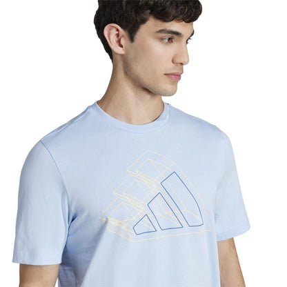 Glow Blue - Lifestyle - Adidas Mens Logo T-Shirt