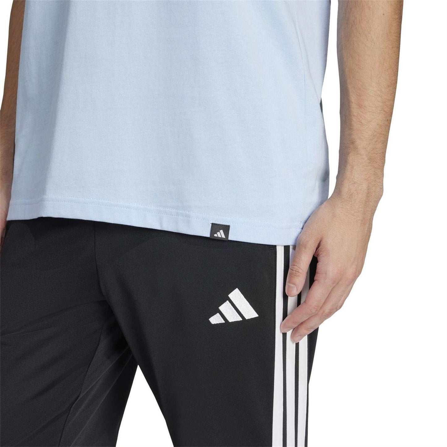 Glow Blue - Pack Shot - Adidas Mens Logo T-Shirt