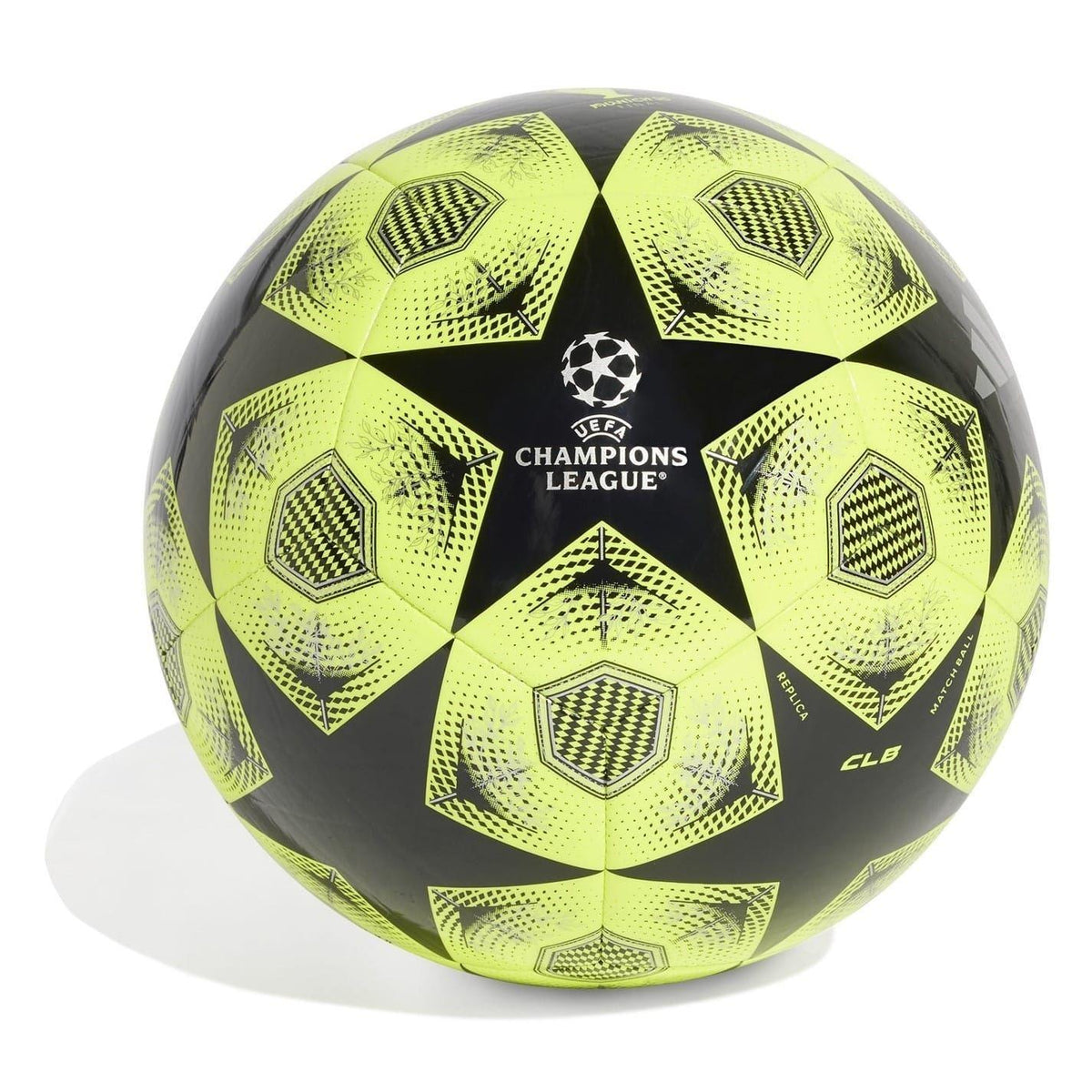 Black-Amber Yellow - Front - Adidas UEFA Champions League Football