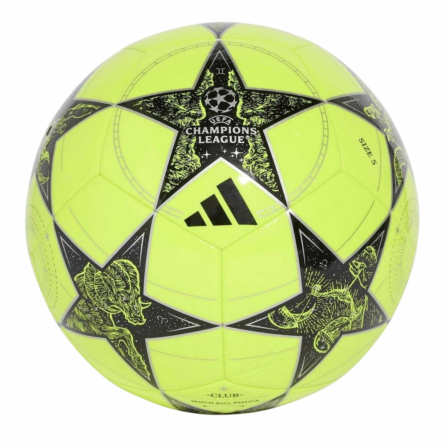 Yellow-Black - Back - Adidas UEFA Champions League Football
