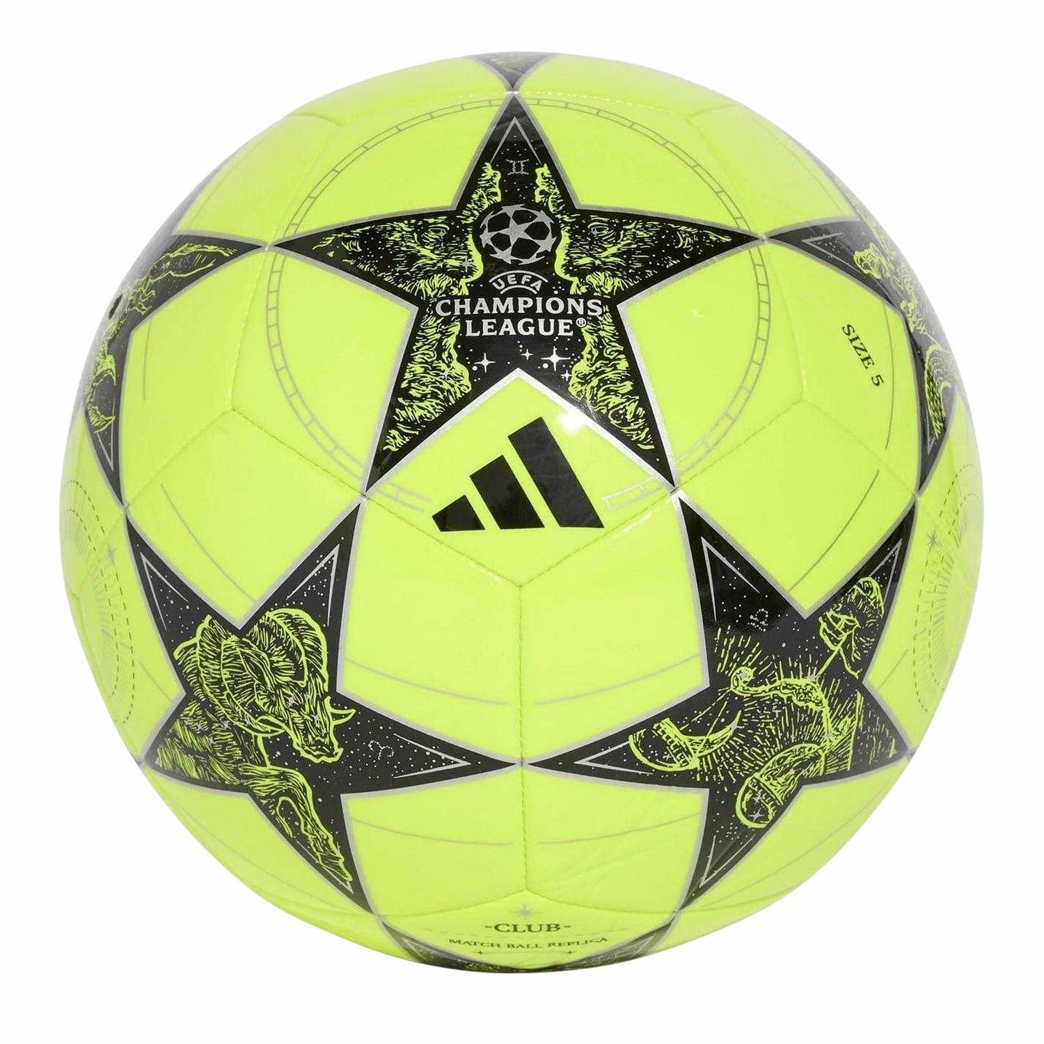 Yellow-Black - Back - Adidas UEFA Champions League Football