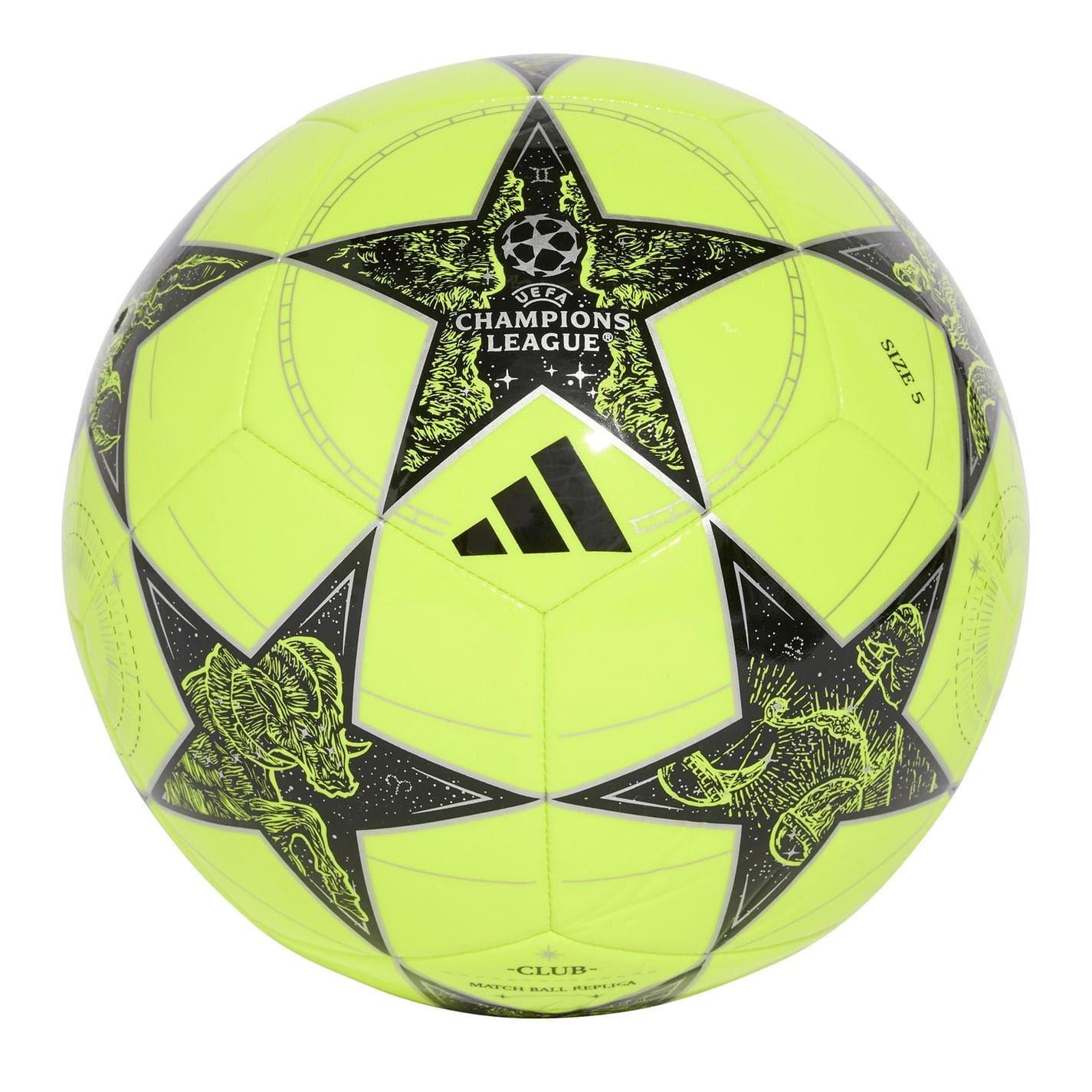 Yellow-Jet Black - Front - Adidas UEFA Champions League Football