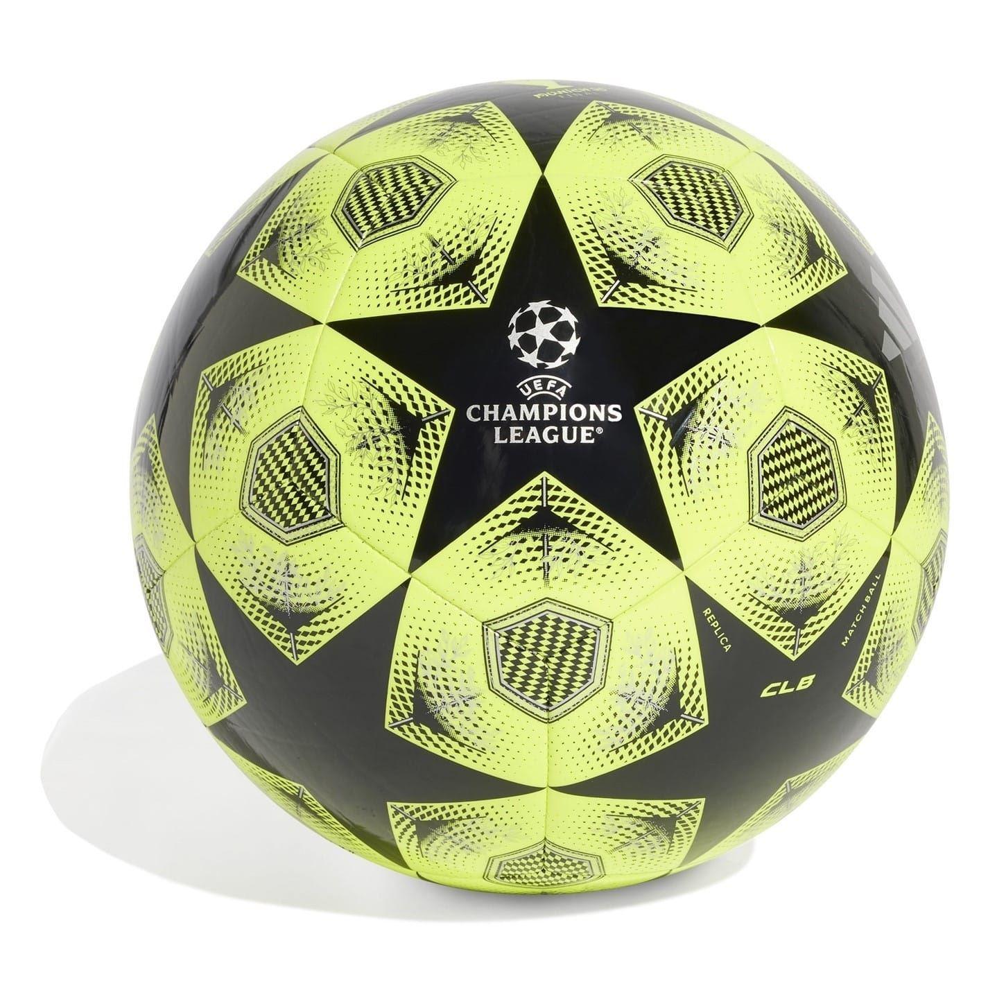 Black-Amber Yellow - Front - Adidas UEFA Champions League Football