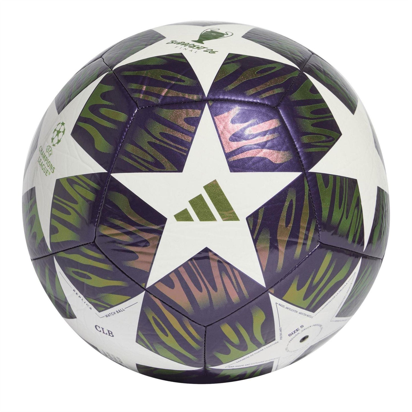 Purple-White - Front - Adidas UEFA Champions League Football