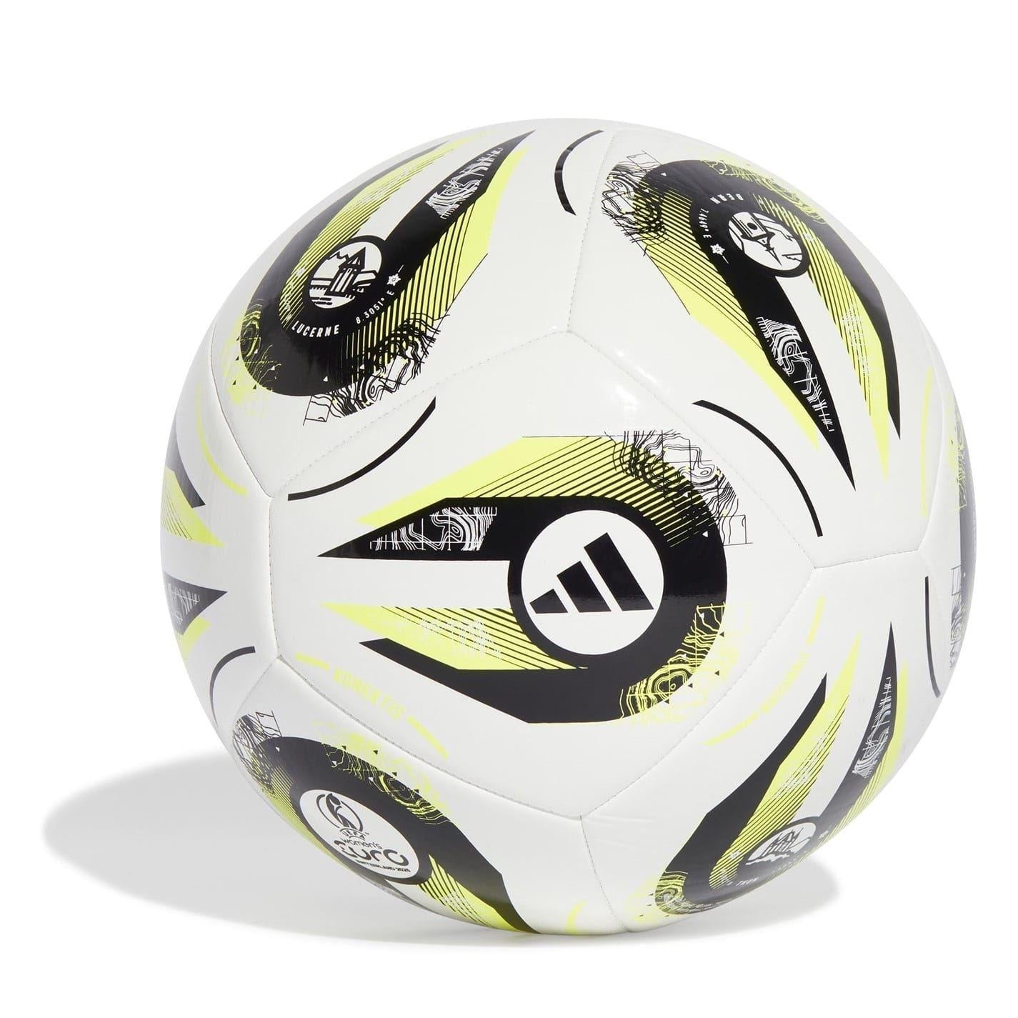 White-Green - Front - Adidas UEFA Champions League Football