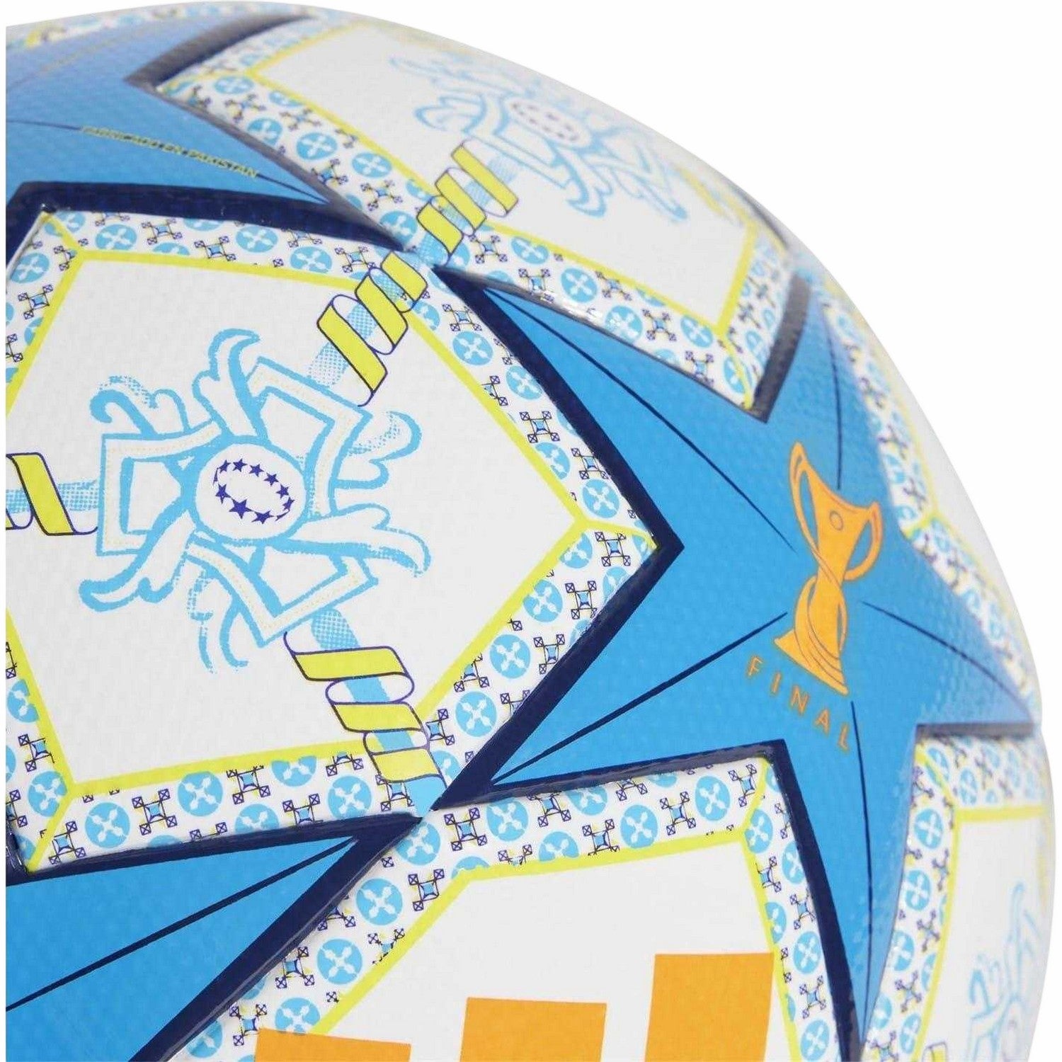 White-Blue - Back - Adidas Womens-Ladies Womens UCL League Star Football