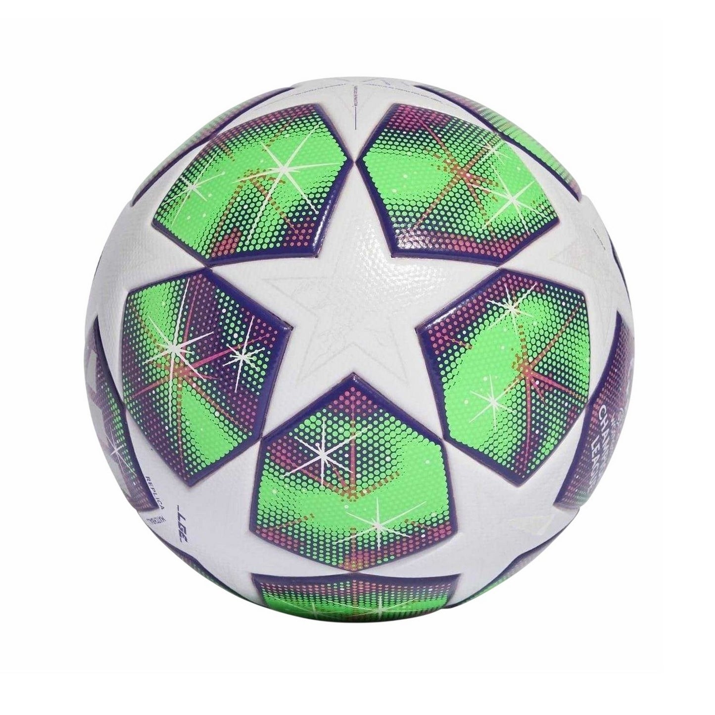 White-Yellow - Back - Adidas Womens-Ladies UEFA Champions League Football