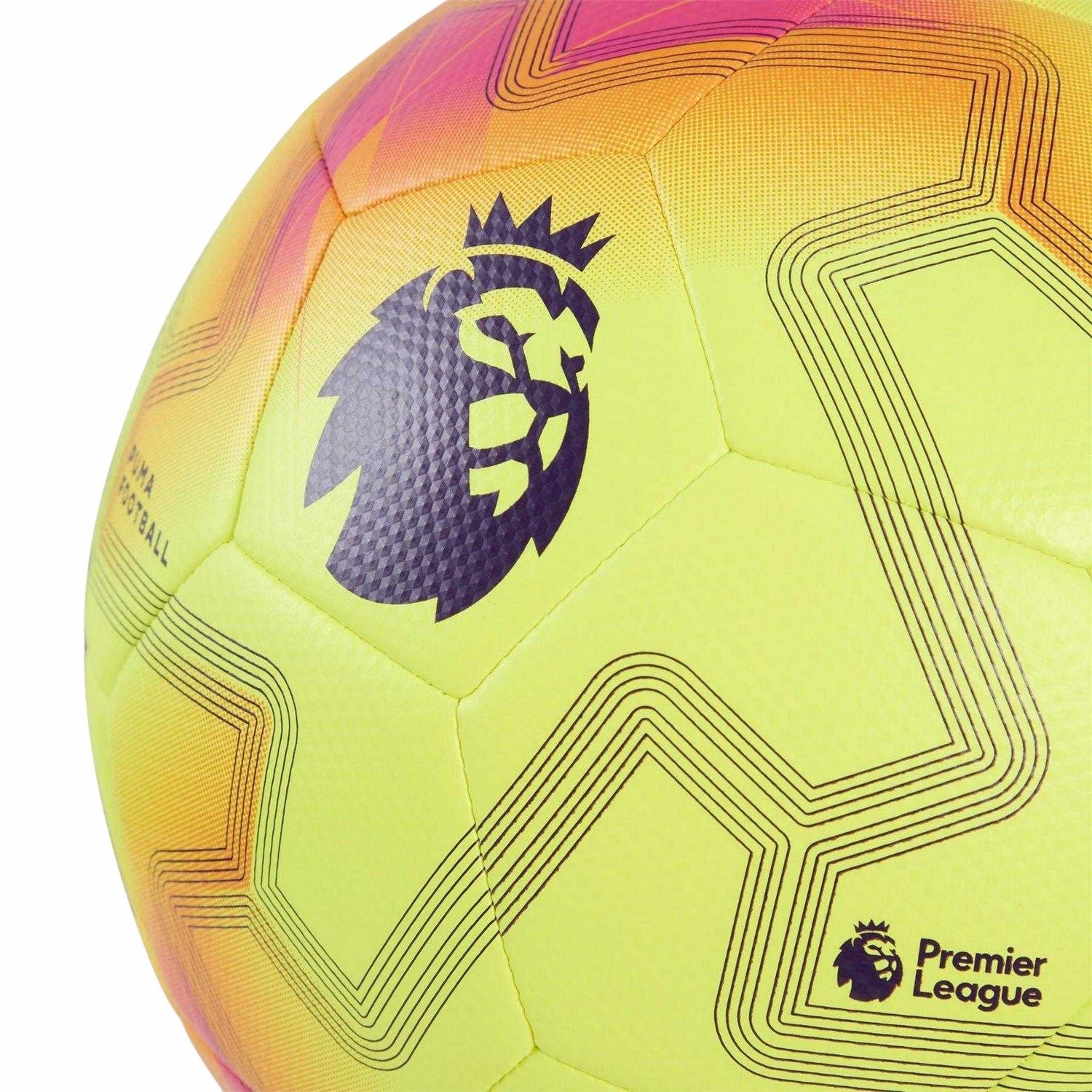 White-Purple - Side - Puma Unisex Adult Geometric Pattern Match Football