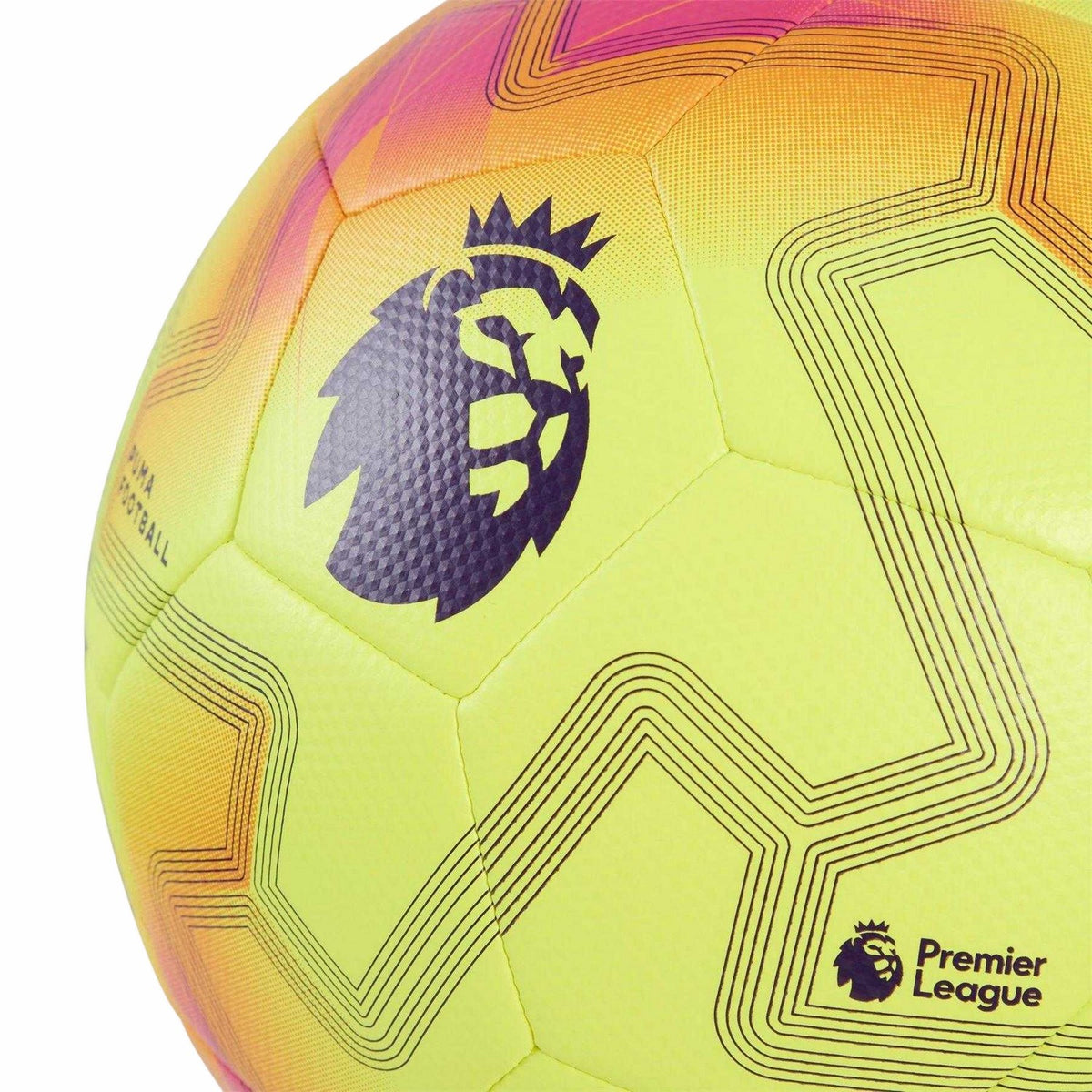 White-Purple - Side - Puma Unisex Adult Geometric Pattern Match Football