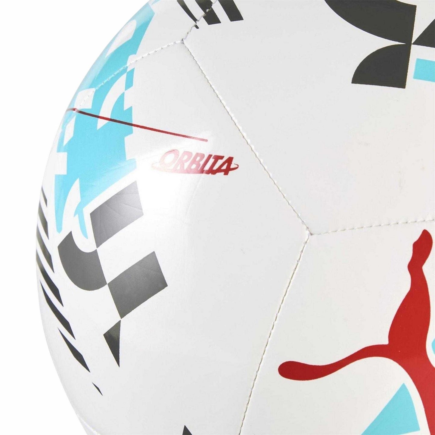 White-Blue - Back - Puma Unisex Adult Orbita LaLiga 1 Leather Match Football