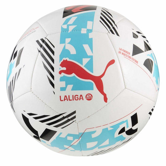 White-Blue - Front - Puma Unisex Adult Orbita LaLiga 1 Leather Match Football