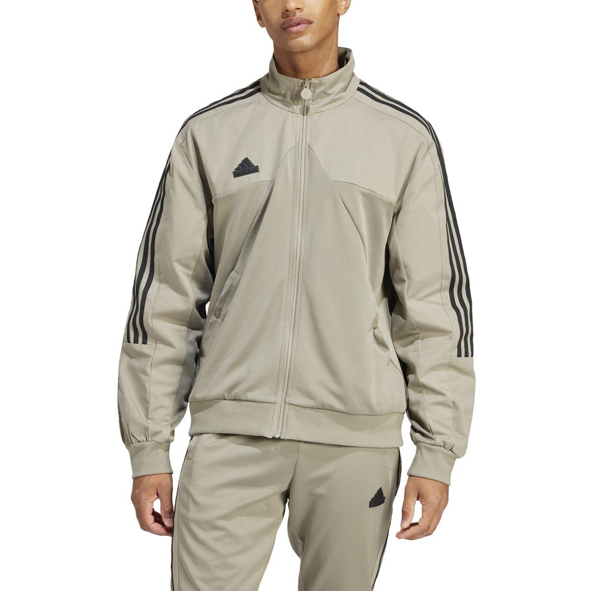 Green - Lifestyle - Adidas Mens Tiro Material Mix Track Jacket