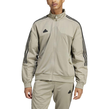 Green - Lifestyle - Adidas Mens Tiro Material Mix Track Jacket