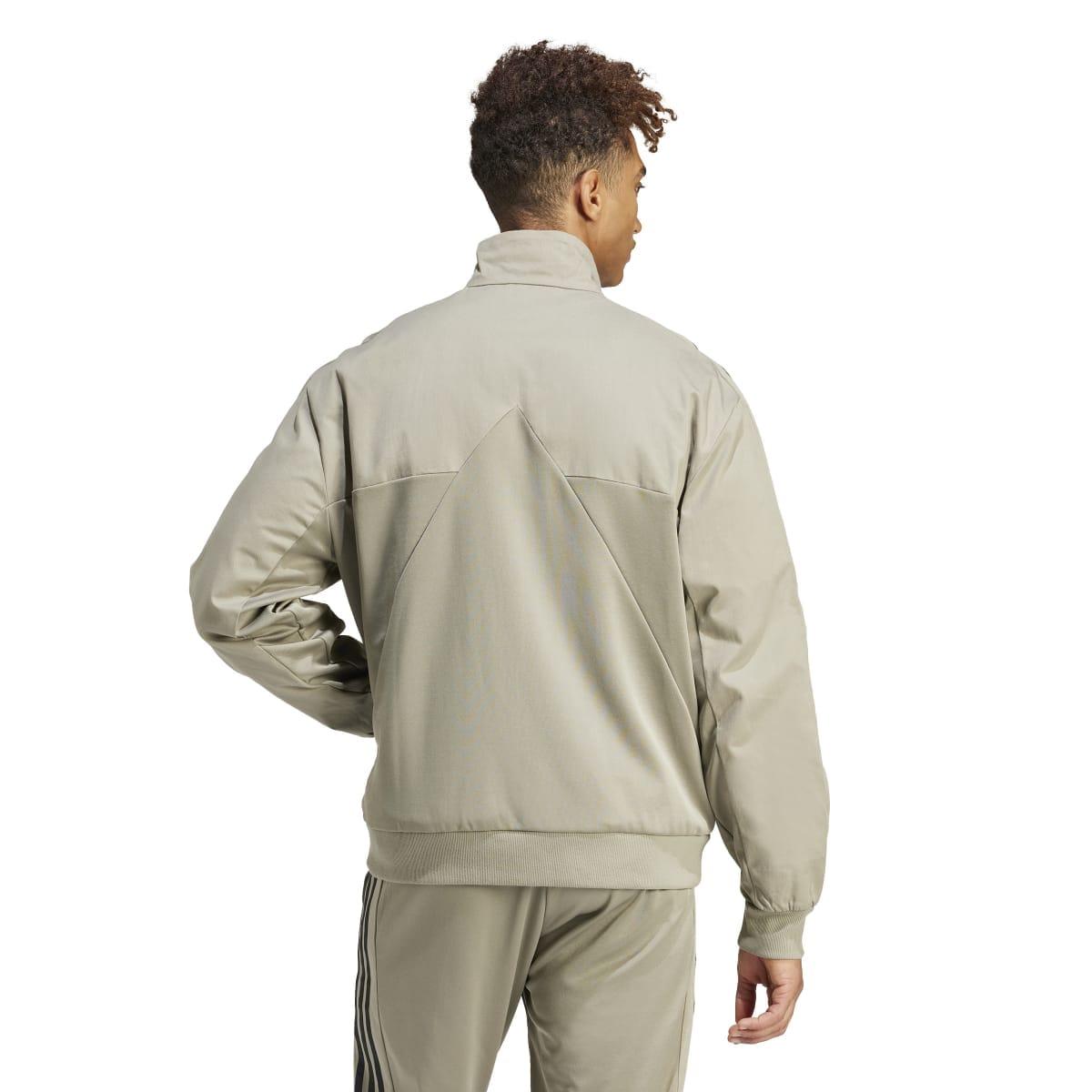 Green - Back - Adidas Mens Tiro Material Mix Track Jacket