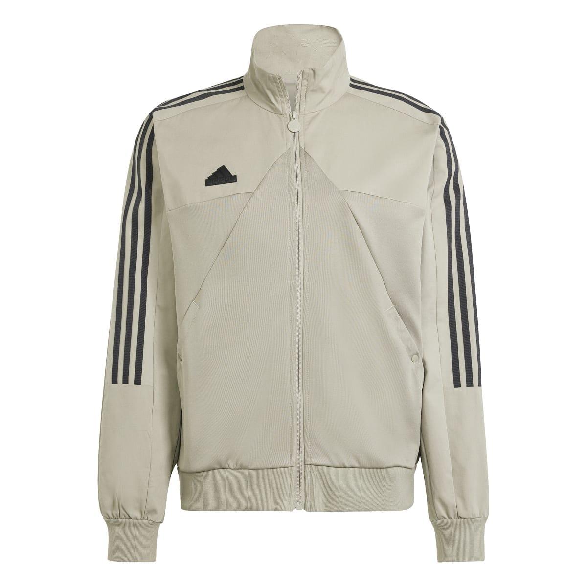 Green - Front - Adidas Mens Tiro Material Mix Track Jacket