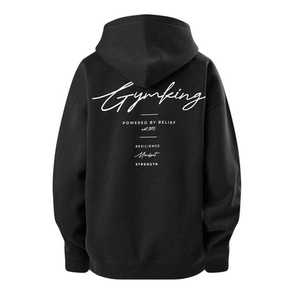 Black - Back - Gym King Unisex Adult Graphic Oversized Hoodie