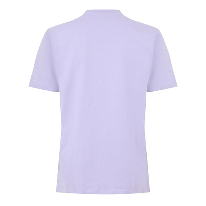 Purple - Back - Boss Mens Fish Cotton T-Shirt