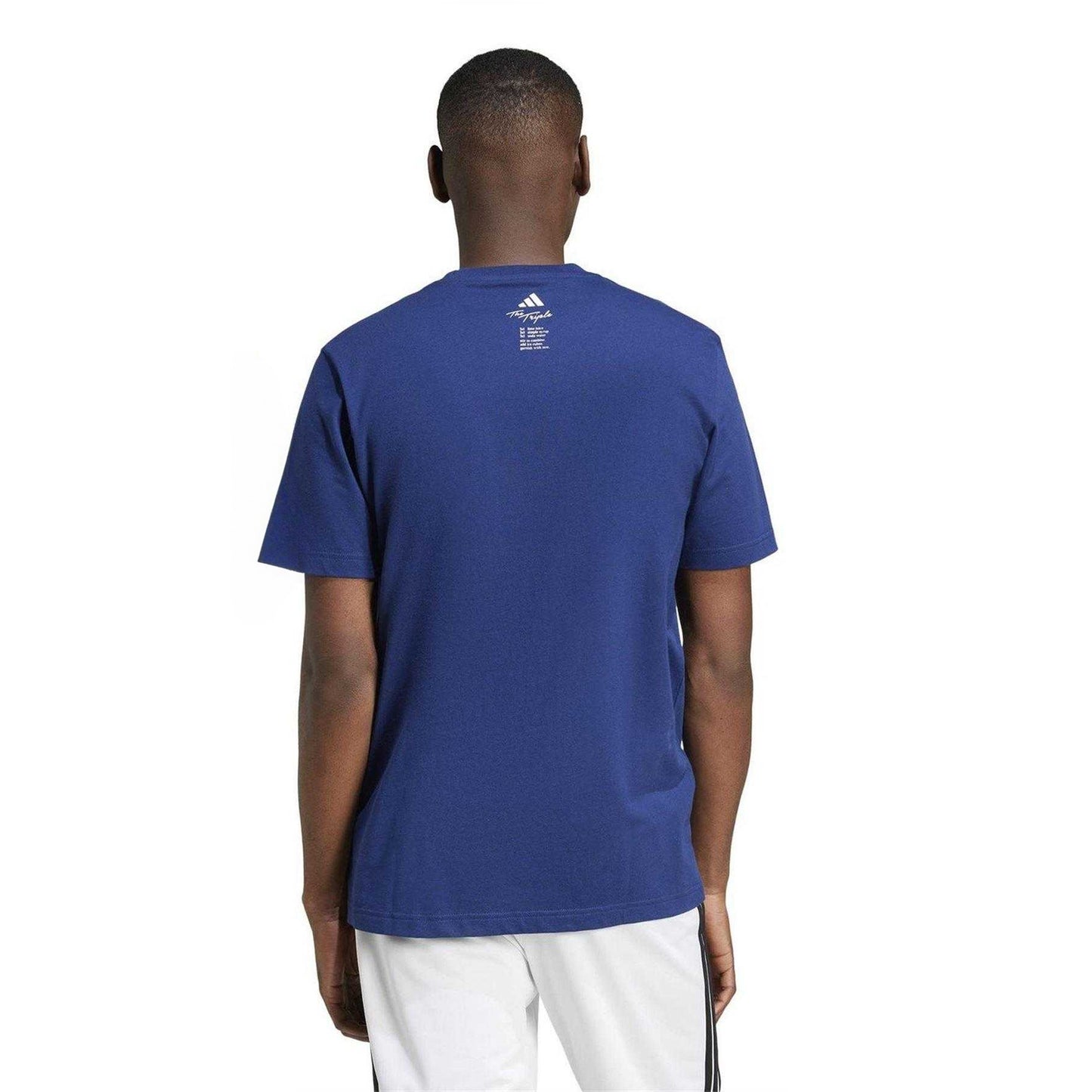 Pink - Front - Adidas Mens Drink Logo T-Shirt