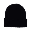 Black - Back - SikSilk Core Embroidered Logo Beanie