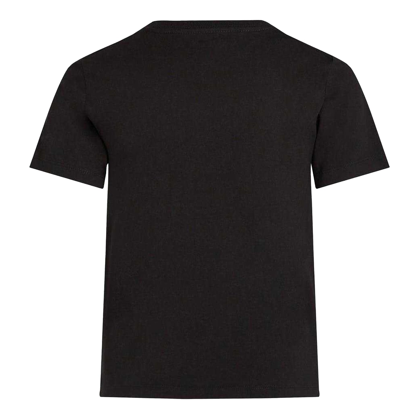 Black - Back - Calvin Klein Childrens-Kids Jeans Monogram Crew Neck Regular T-Shirt