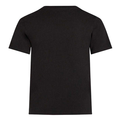 Black - Back - Calvin Klein Childrens-Kids Jeans Monogram Crew Neck Regular T-Shirt