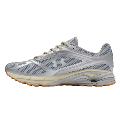 Grey - Back - Under Armour Childrens-Kids HOVR Apparition Low Trainers
