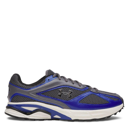 Grey-Blue - Front - Under Armour Childrens-Kids HOVR Apparition Low Trainers