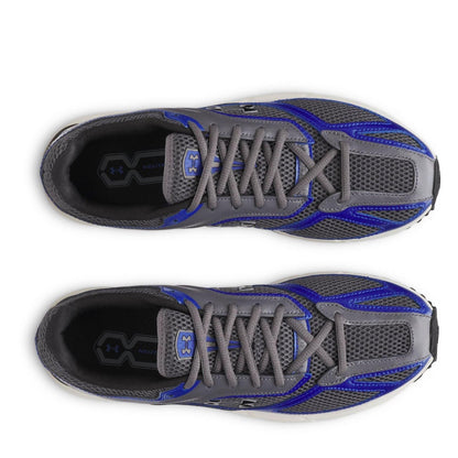 Grey-Blue - Lifestyle - Under Armour Childrens-Kids HOVR Apparition Low Trainers