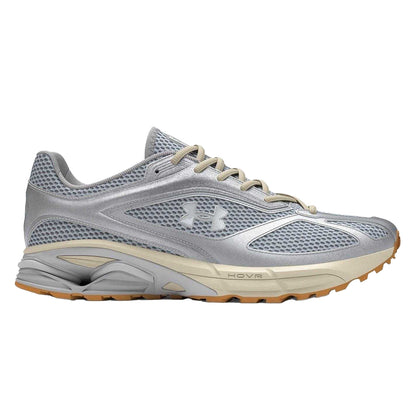 Grey - Front - Under Armour Childrens-Kids HOVR Apparition Low Trainers