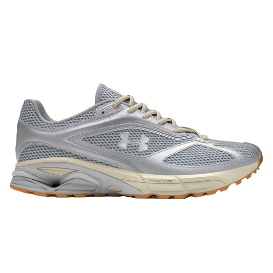 Grey - Front - Under Armour Childrens-Kids HOVR Apparition Low Trainers
