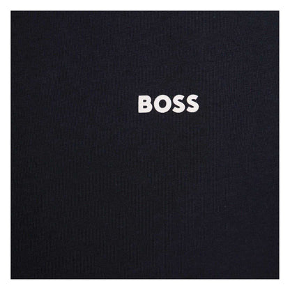Navy - Side - Boss Boys Small Logo T-Shirt