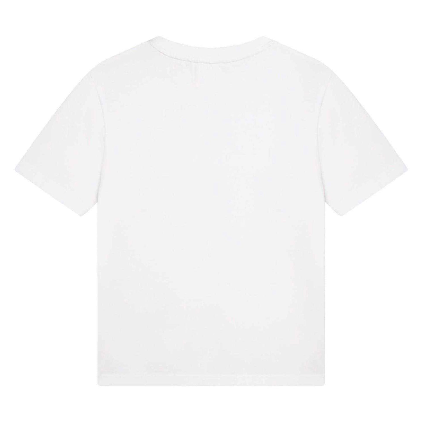 White - Back - Boss Boys Small Logo T-Shirt
