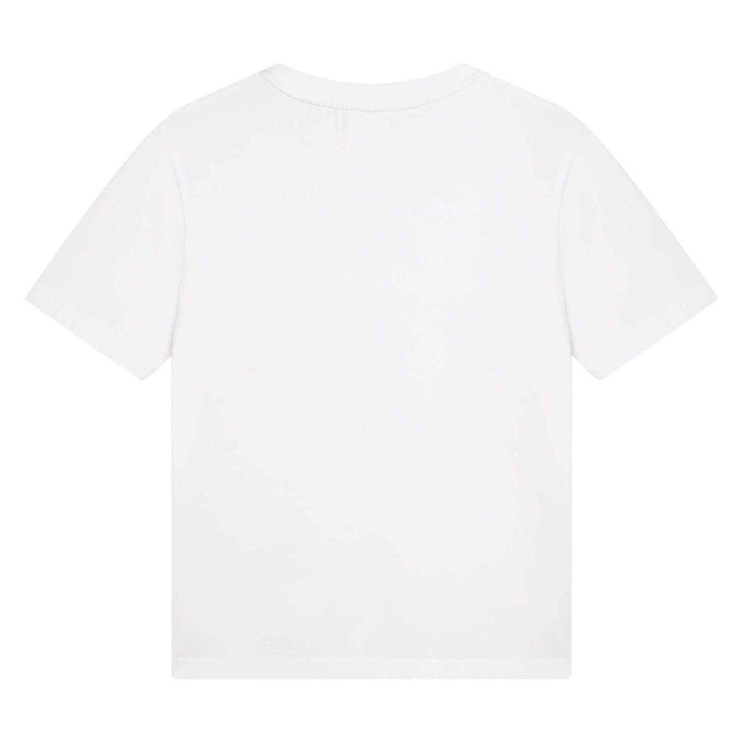 White - Back - Boss Boys Small Logo T-Shirt