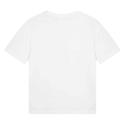 White - Back - Boss Boys Small Logo T-Shirt