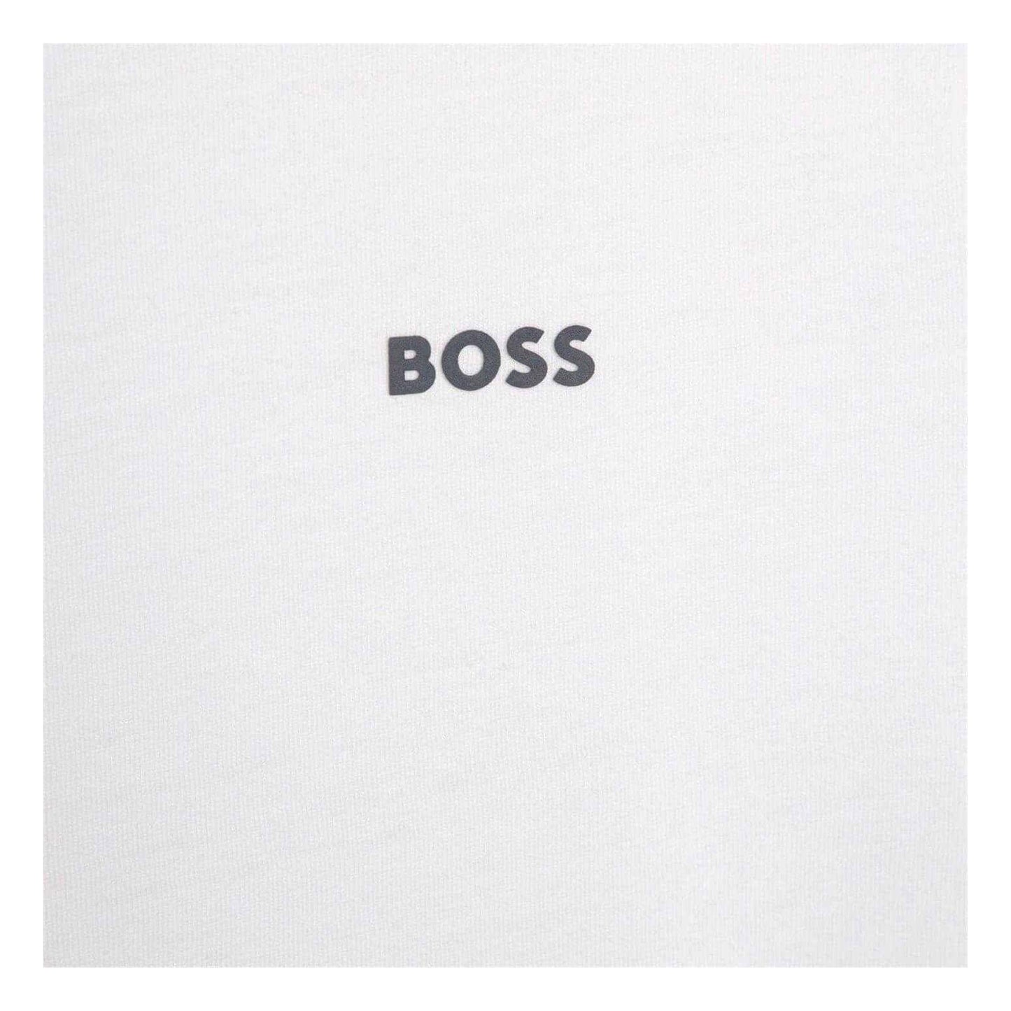 White - Side - Boss Boys Small Logo T-Shirt