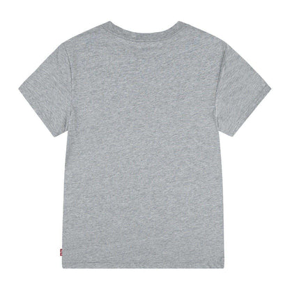 Grey - Back - Levis Childrens-Kids Batwing Logo Crew Neck T-Shirt