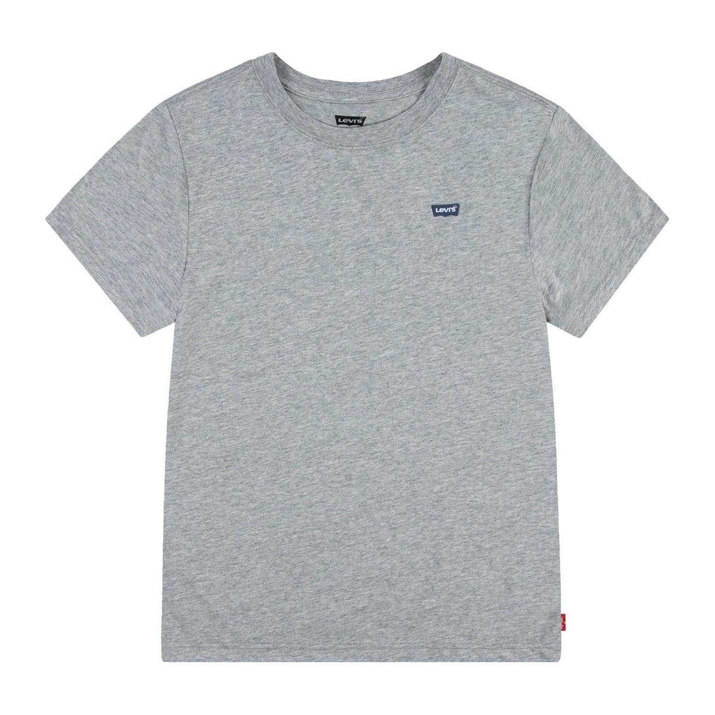 Grey - Front - Levis Childrens-Kids Batwing Logo Crew Neck T-Shirt