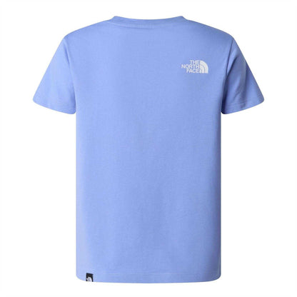 Periwinkle - Back - The North Face Childrens-Kids Logo Short-Sleeved T-Shirt